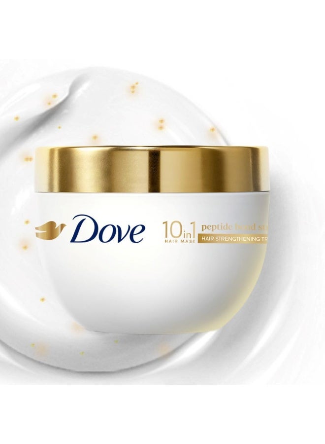 دوف قناع دوف ١٠ في ١ لتقوية روابط الشعر بالببتيدات ٣٠٠ مل | للشعر شديد التلف | مع حبيبات الببتيدات البروتينية | يعيد بناء الروابط لإصلاح التلف الناتج عن الحرارة والصبغة والمواد الكيميائية - Image 1